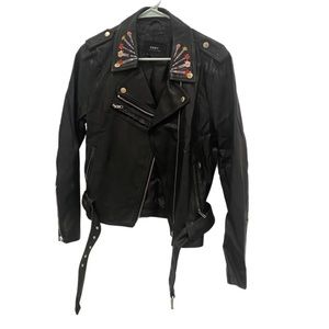 Womens Obey Leather Jacket